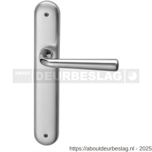 Mandelli1953 S90R PC55 Special deurkruk gatdeel op langschild 238x40 mm PC55 rechtswijzend chroom-mat chroom - R21012158 - afbeelding 1