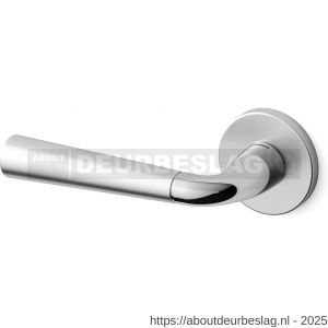 Mandelli1953 S91L Special deurkruk gatdeel op rozet 51x6 mm linkswijzend chroom-mat chroom - R21011680 - afbeelding 1