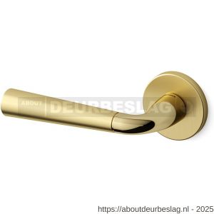 Mandelli1953 S91L Special deurkruk gatdeel op rozet 51x6 mm linkswijzend messing gepolijst-mat messing - R21011683 - afbeelding 1