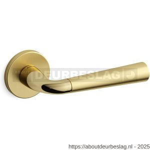 Mandelli1953 S91R Special deurkruk gatdeel op rozet 51x6 mm rechtswijzend messing gepolijst-mat messing - R21011684 - afbeelding 1