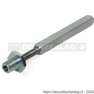 GPF Bouwbeslag AG0066 verstelbare vast-draaibare excentrische deurkruk wisselstift M10x16/8x8x75 mm-M6x32 mm deurdikte 35-60 mm - R21010478 - afbeelding 1