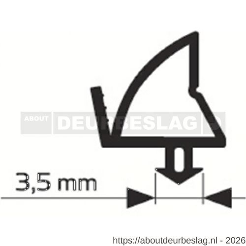 Ellen renovatieprofiel siliconen 4385 25 m - R51010021 - afbeelding 1