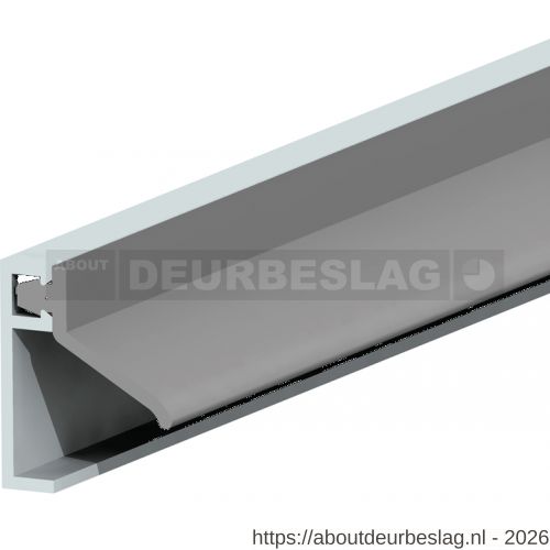 Ellen inbouwprofiel tochtband aluminium voor 6 mm afbouwspeling AIB 3N XL 230 cm - R51010218 - afbeelding 1