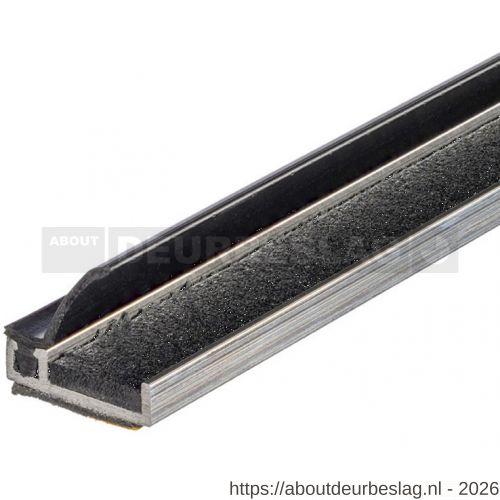 Ellen inbouwprofiel tochtband aluminium voor 6 mm afbouwspeling AIB 3N XL Fire zelfklevend 300 cm - R51010402 - afbeelding 1