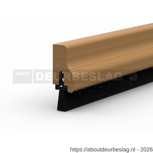 Ellen dorpelprofiel met borstel hout Authentic Wood 100 cm - R51010364 - afbeelding 1