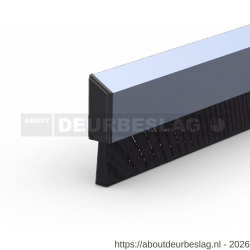 Ellen dorpelprofiel met borstel aluminium De Luxe 100 cm - R51010355 - afbeelding 1