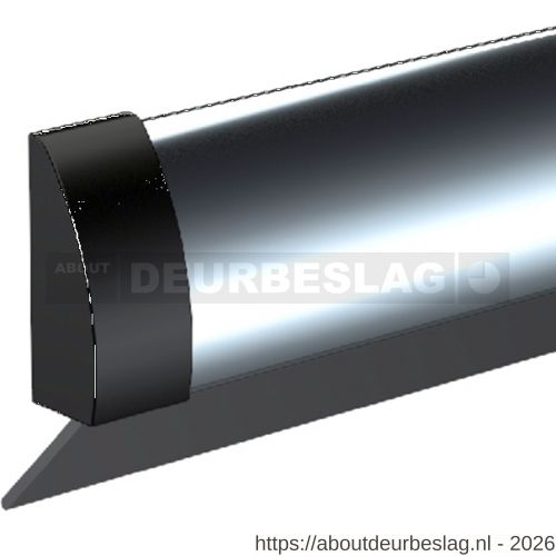 Ellen dorpelprofiel met borstel RVS Inox 100 cm - R51010365 - afbeelding 1