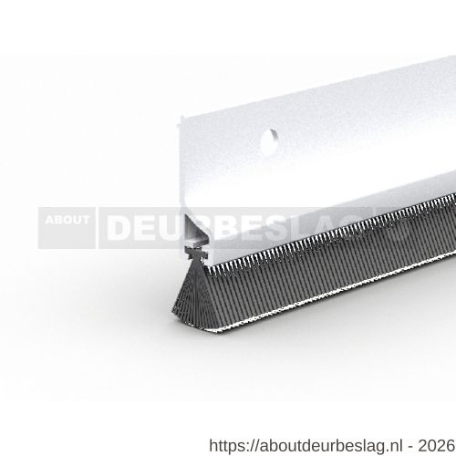 Ellen dorpelprofiel met borstel kunststof Deco wit 100 cm - R51010357 - afbeelding 1