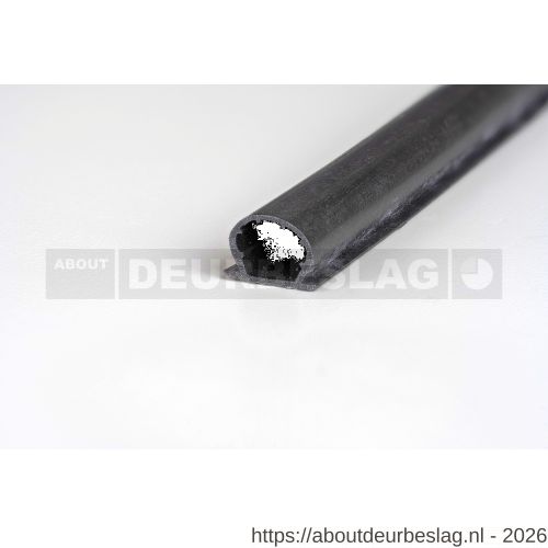 Ellen inbouwprofiel tochtband siliconen zelfklevend Weatherstrip Silicon zwart 6 m - R51010413 - afbeelding 1