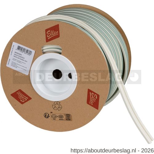 Ellen inbouwprofiel tochtband kunststof zelfklevend Weatherstrip Medium gemiddelde kier wit 2x50 m - R51010406 - afbeelding 1