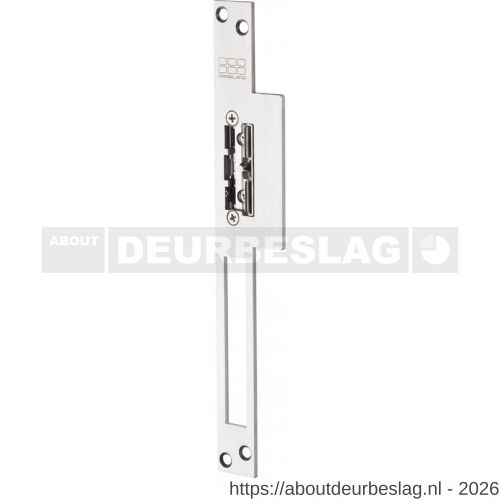 Maasland SI32U elektrische deuropener smal arbeidsstroom lange lip sluitplaat 10-24 V AC-DC impulsontgrendling - R11300247 - afbeelding 1