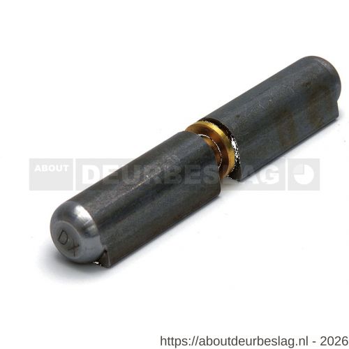 Dulimex DX HPL-WR 1 140 aanlaspaumelle messing pen en messing ring 140x20 mm blank staal - A30201813 - afbeelding 1