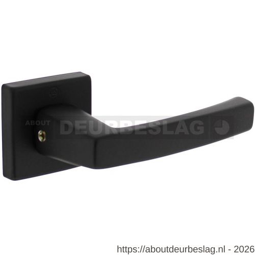 Intersteel 0057 deurkruk Moora met rozet verdekt 50x50x10 mm met nokken zwart - R26010524 - afbeelding 1