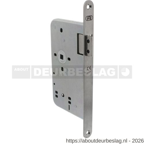 P+E 4540 loopslot DIN rechts met RVS geborstelde voorplaat 235x20 mm - R26500070 - afbeelding 1