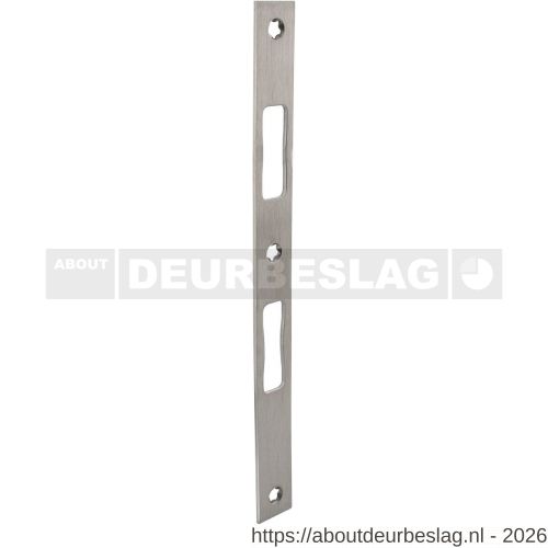 P+E 6021 sluitplaat voor projectsloten met dag- en nachtschoot 270x24 mm RVS geborsteld - R26500123 - afbeelding 1