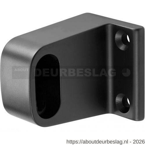 Hermeta 1030 garderobebuis steun eind Gardelux 1 type 1 mat zwart - R20101476 - afbeelding 1