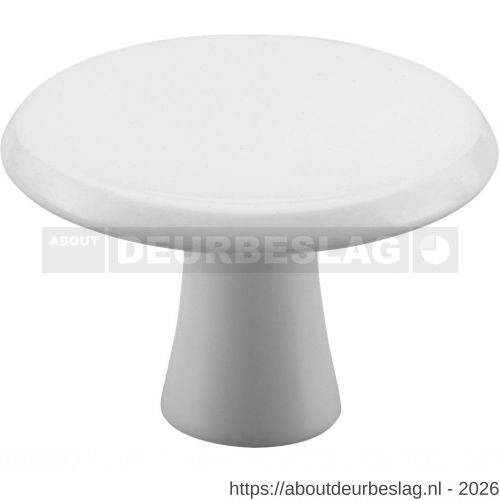 Hermeta 3751 meubelknop rond 30 mm met bout M4 wit - R20101060 - afbeelding 1