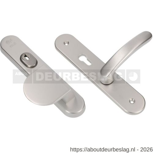 Ami VHB 250/15-90/83-378 KT senioren veiligheids Rotaveer duwer-kruk langschildgarnituur SKG*** kerntrekbeveiliging ovaal omkeer VHB 250/50/15 kerntrek KT 72 omkeer deurduwer 90/83 links en deurkruk 378 Rota profielcilinder PC - R10901106 - afbeelding 1