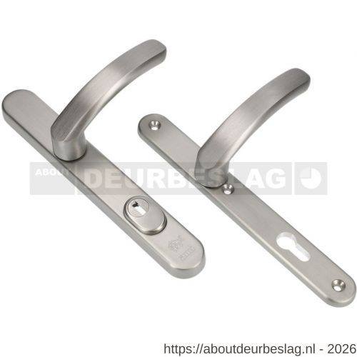 Ami VHB 257/37/15-378 KT veiligheids Rotaveer kruk-kruk smalschildgarnituur SKG*** kerntrekbeveiliging Archi Design VHB deurkruk 378 Rota 257/37/2 kerntrek KT 92 en deurkruk 378 Rota 257/32/2 profielcilinder PC 92 Irox deurdikte - R10901633 - afbeelding 1