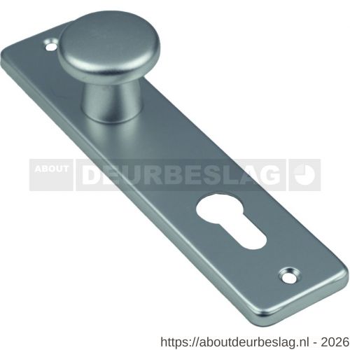 Ami 180/41 RH knopkortschild aluminium rondhoek knop 160/40 vast kortschild 180/41 RH profielcilinder PC 72 F1 - R10900728 - afbeelding 1