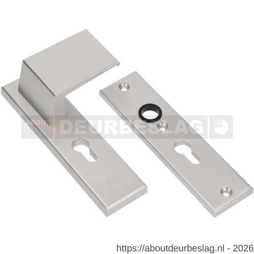 Ami VHB 193/50-90/60 veiligheidsvoordeur-duwerkortschildgarnituur SKG*** VHB 193/50 deurduwer 90/60 rechts buiten en binnen profielcilinder PC 55 zonder deurkruk F1 deurdikte 38-42 mm - R10900935 - afbeelding 1