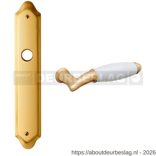 Mandelli1953 1200 PC72 Melody deurkruk op langschild PC72 messing gepolijst - R21018900 - afbeelding 1