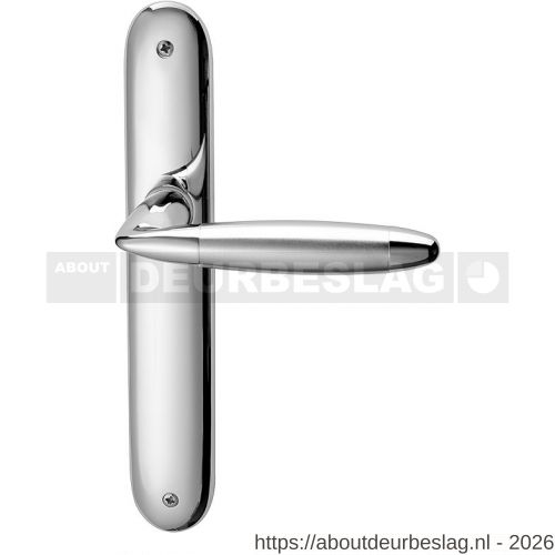Mandelli1953 460 WC72/8 Totem deurkruk op langschild WC72/8 chroom-mat chroom - R21017948 - afbeelding 1