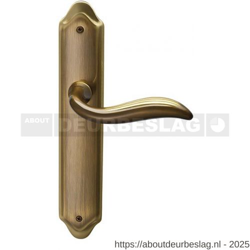 Mandelli1953 980 blind Plisse deurkruk op langschild 260x47 mm blind mat brons - R21013679 - afbeelding 1