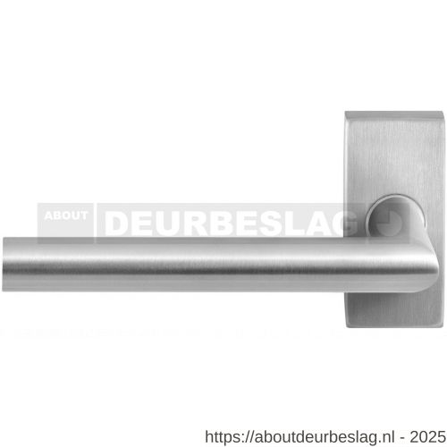 GPF Bouwbeslag RVS GPF1016.01L Toi deurkruk gatdeel op rechthoekig rozet RVS 70x32x10 mm linkswijzend RVS geborsteld - R21009996 - afbeelding 1