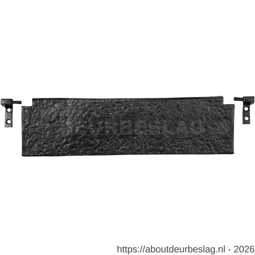 Kirkpatrick KP1103 tochtklep 355x101 mm smeedijzer zwart - R21000202 - afbeelding 1