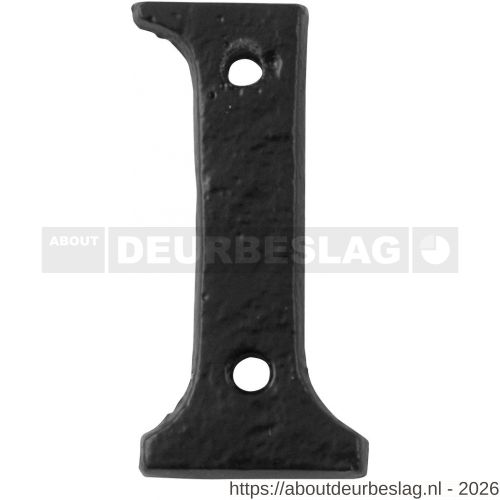 Kirkpatrick KP1977 huisnummer 1 50 mm smeedijzer zwart - R21003462 - afbeelding 1